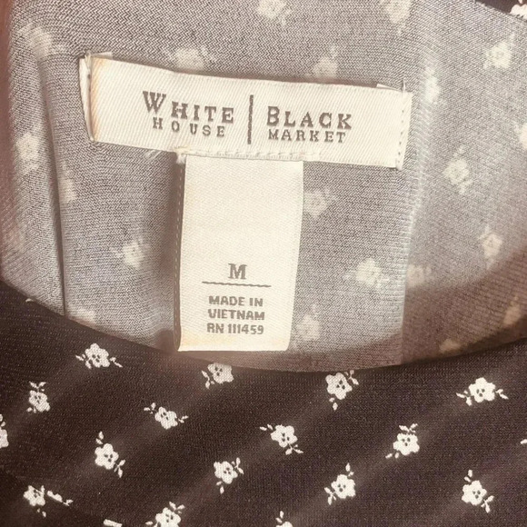 White House | Black Market Floral Tiered Ruffle Midi Dress - Picture 3 of 11